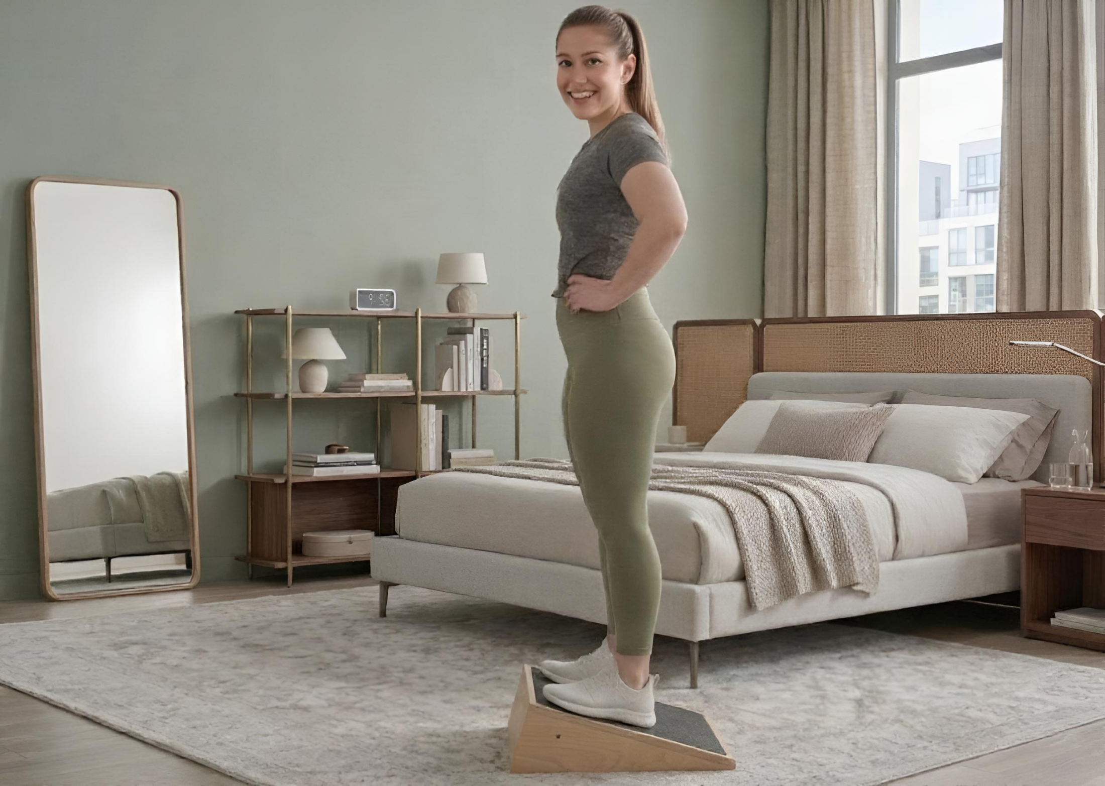 Inclined Calf Stretcher Slant Board – 30° Angle, Birch Wood with Non-Slip Surface – Made in USA – Shin Splint, Achilles Tendon & Calf Strain Relief – 400 lb Capacity - Image 9