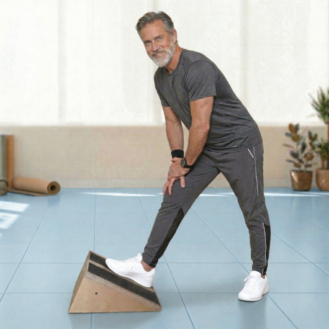 Inclined Calf Stretcher Slant Board – 30° Angle, Birch Wood with Non-Slip Surface – Made in USA – Shin Splint, Achilles Tendon & Calf Strain Relief – 400 lb Capacity - Image 6