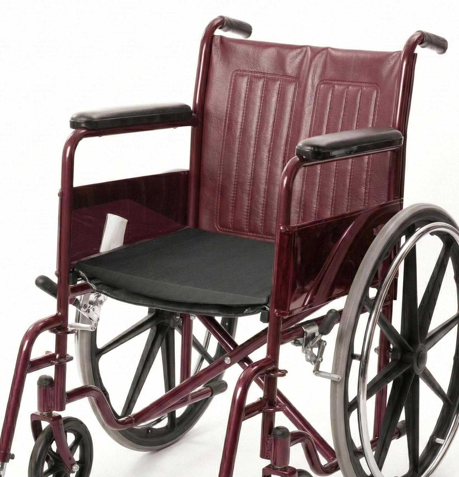 Solid Wheelchair Seat Insert – 16" x 16" Firm Foam Base, Anti-Sag Support, Water-Resistant – Made in USA, Improves Posture, Comfort & Mobility
