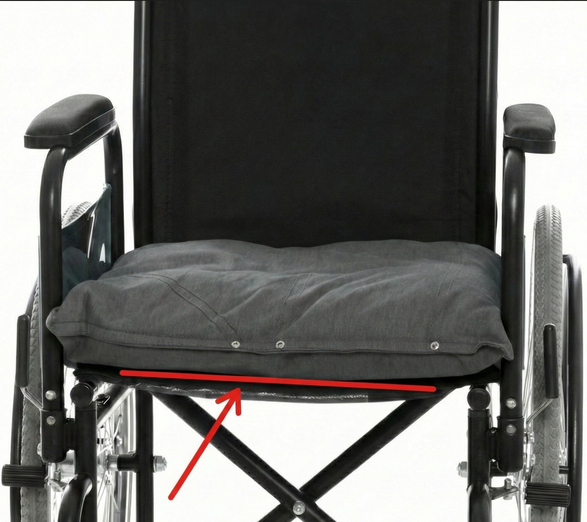 Solid Wheelchair Seat Insert – 16" x 16" Firm Foam Base, Anti-Sag Support, Water-Resistant – Made in USA, Improves Posture, Comfort & Mobility - Image 6