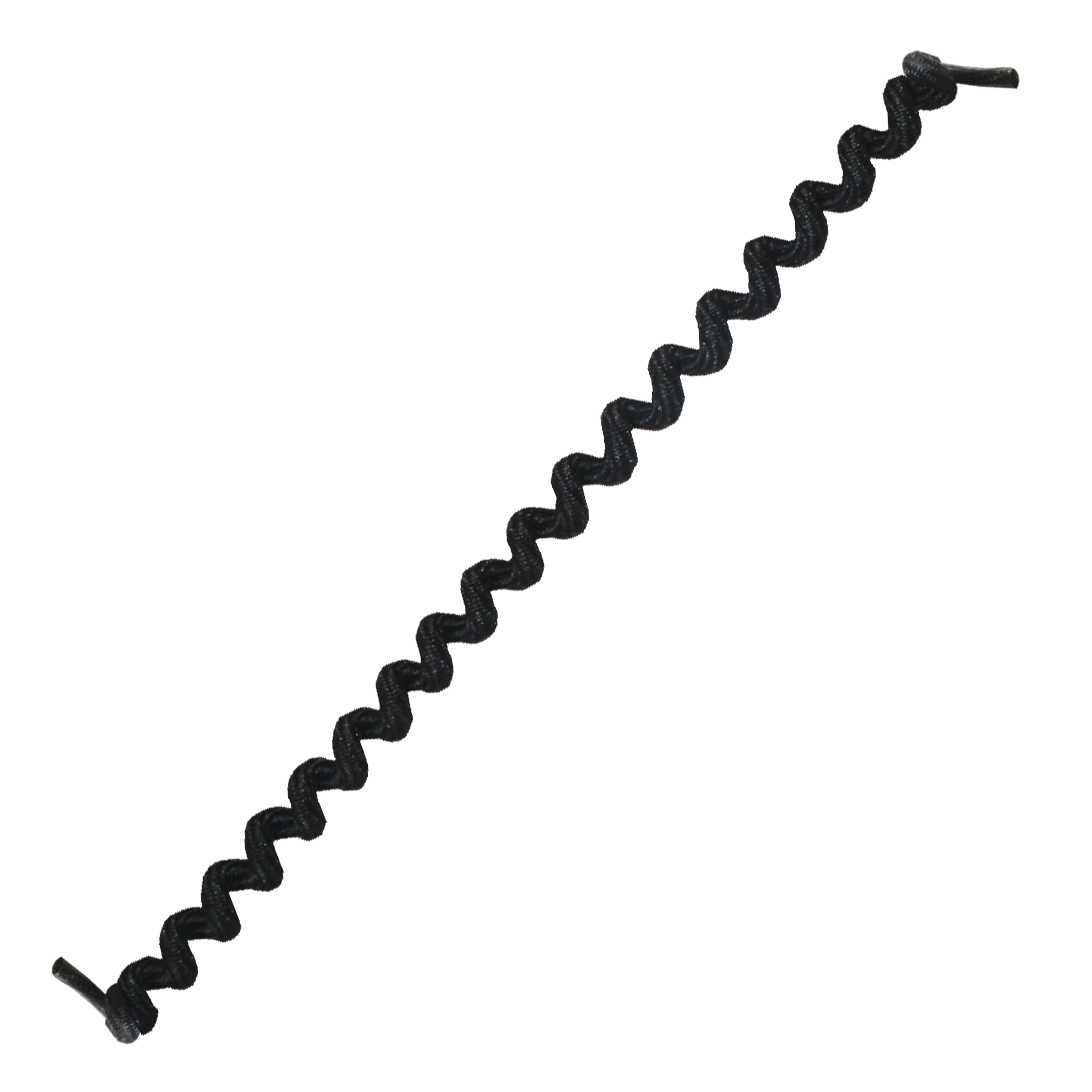 Curly No-Tie Shoelaces – Black, Elastic Coil Design, 6" to 45" Stretch, Ideal for Seniors, Athletes, All Ages – One Pair - Image 4