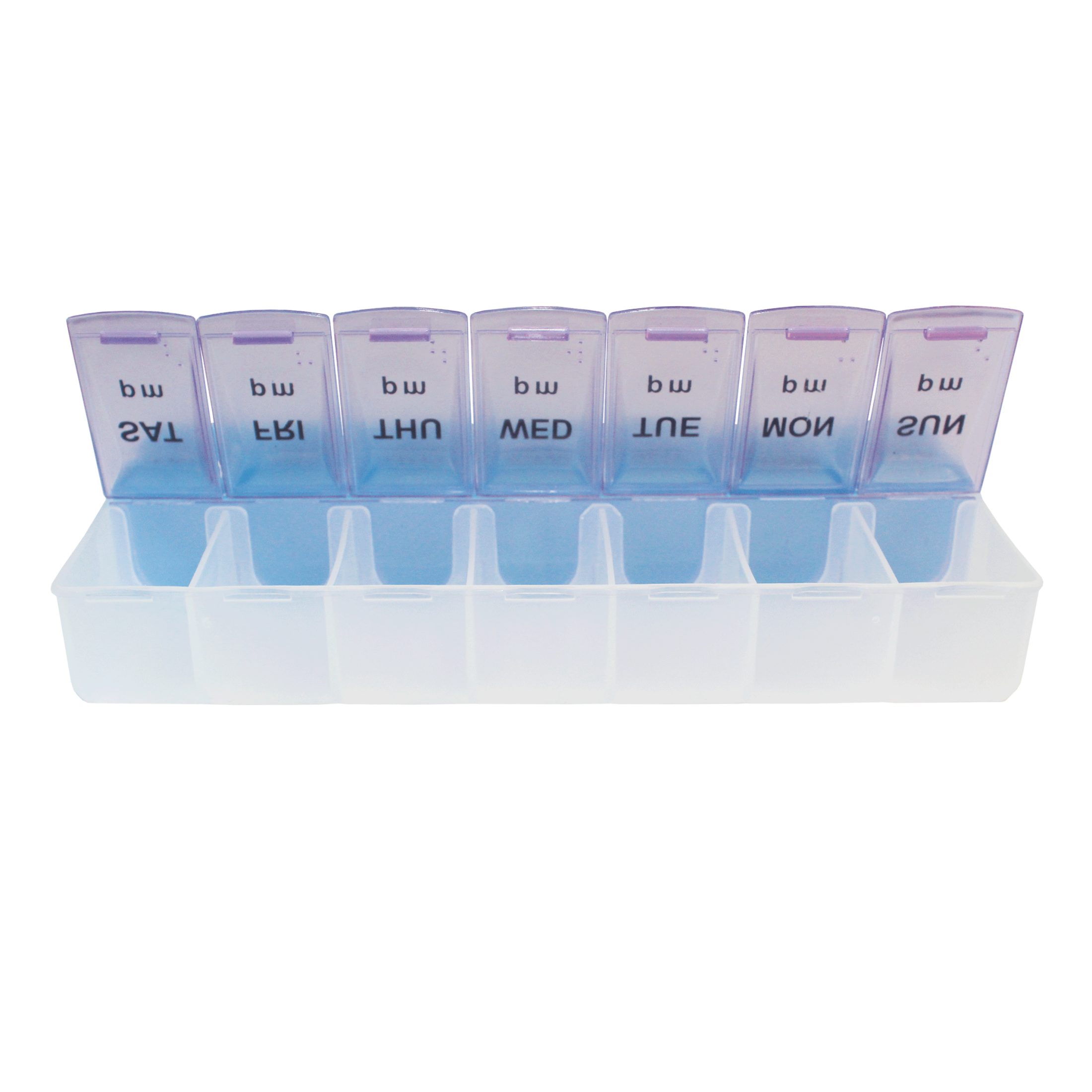 Weekly Pill Organizer – 7-Day AM/PM Planner with Easy-Open Large Compartments, Braille Markings, and User-Friendly Design for Medications & Vitamins - Image 10