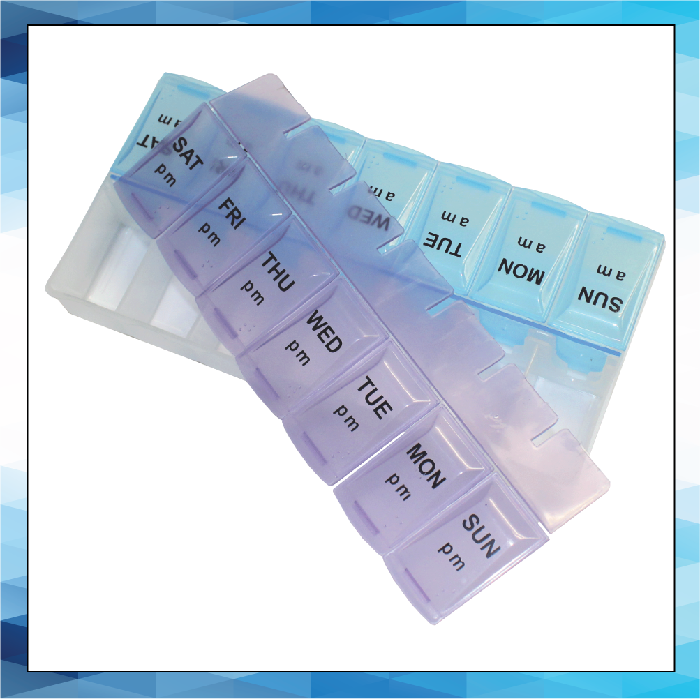 Weekly Pill Organizer – 7-Day AM/PM Planner with Easy-Open Large Compartments, Braille Markings, and User-Friendly Design for Medications & Vitamins - Image 11