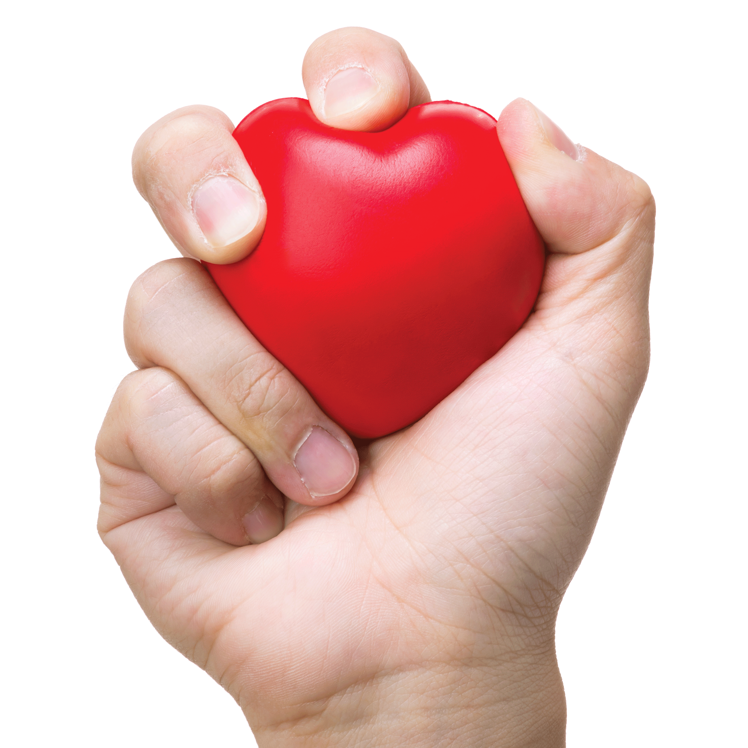 Foam Heart Shaped Firm Hand Exerciser