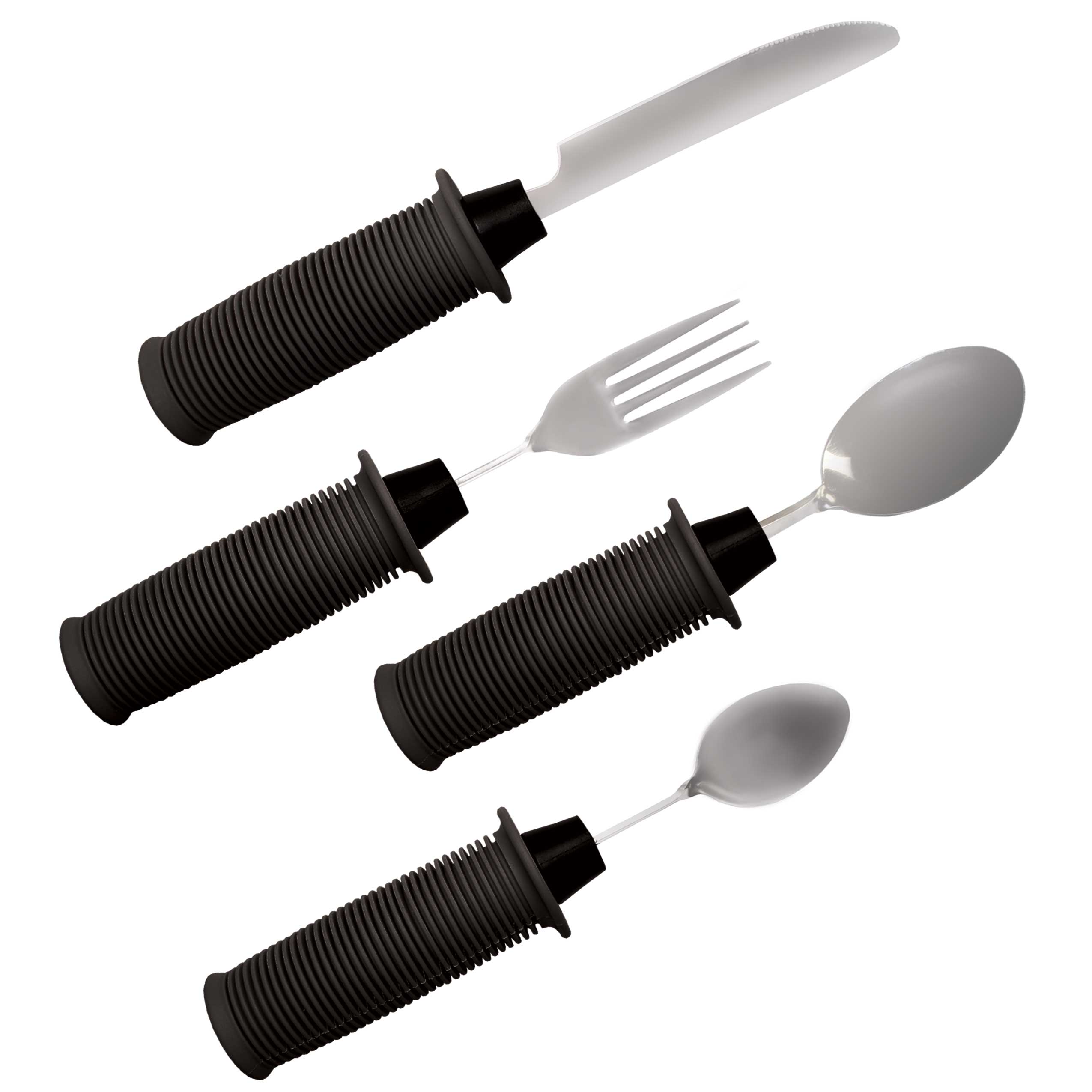 Big-Grip Bendable Weighted Utensils Set of 3:: bendable eating