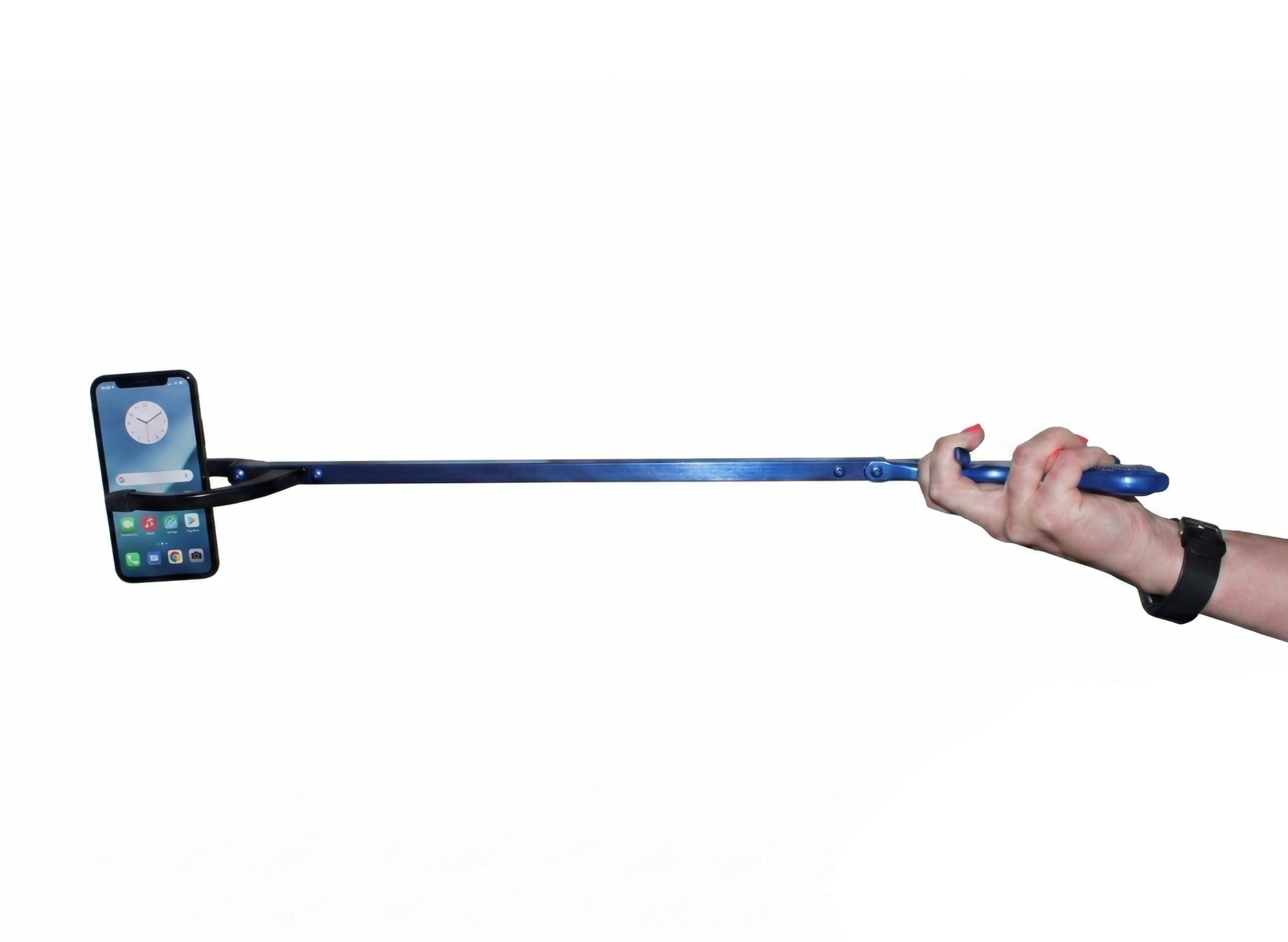 26" Reacher Grabber Tool, Aluminum Pickup Tool with 3" Jaw & Magnetic Tip, Lightweight Rust Proof Frame, Ergonomic Handle, Blue, Set of 2 - Image 7
