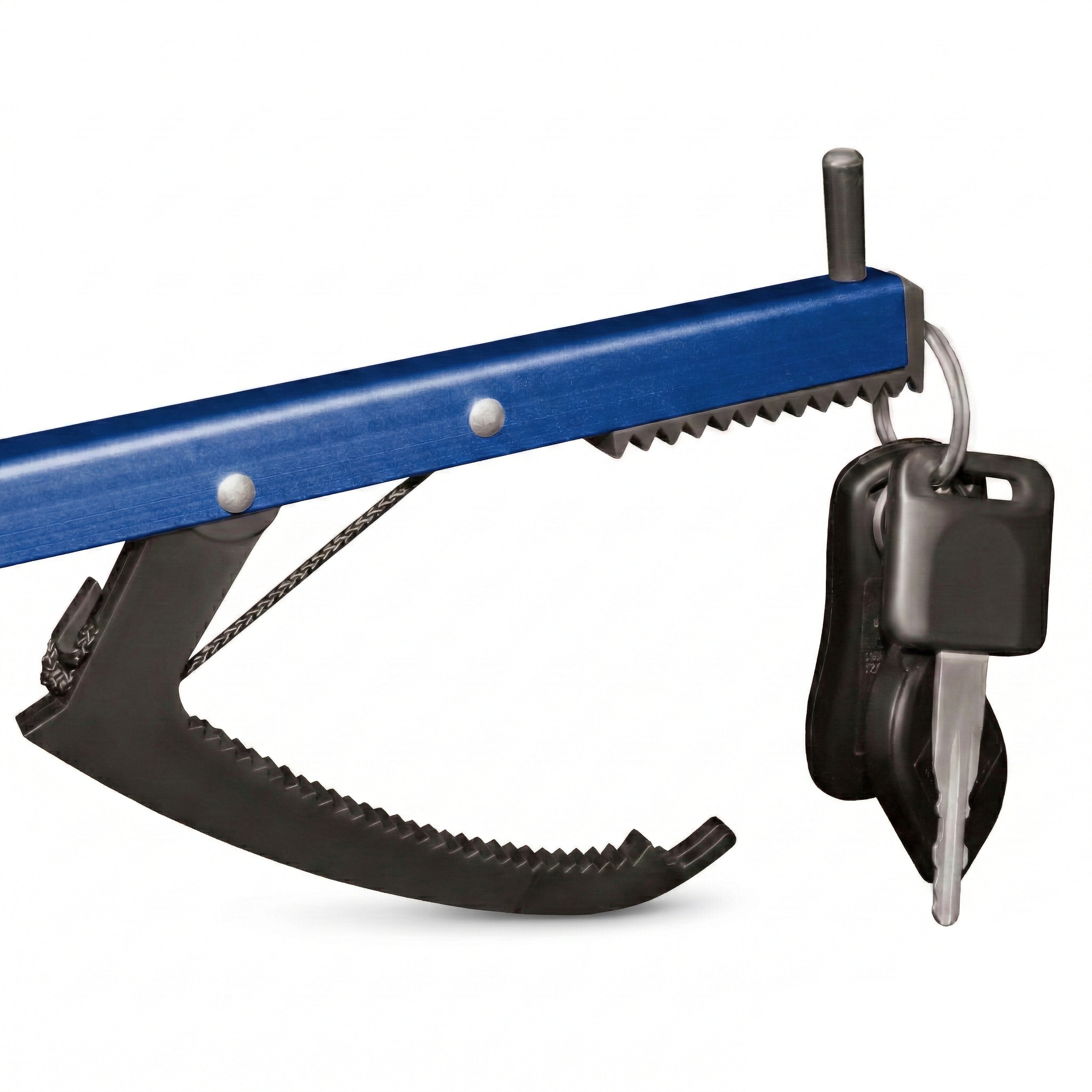 26" Reacher Grabber Tool, Aluminum Pickup Tool with 3" Jaw & Magnetic Tip, Lightweight Rust Proof Frame, Ergonomic Handle, Blue, Set of 2 - Image 5