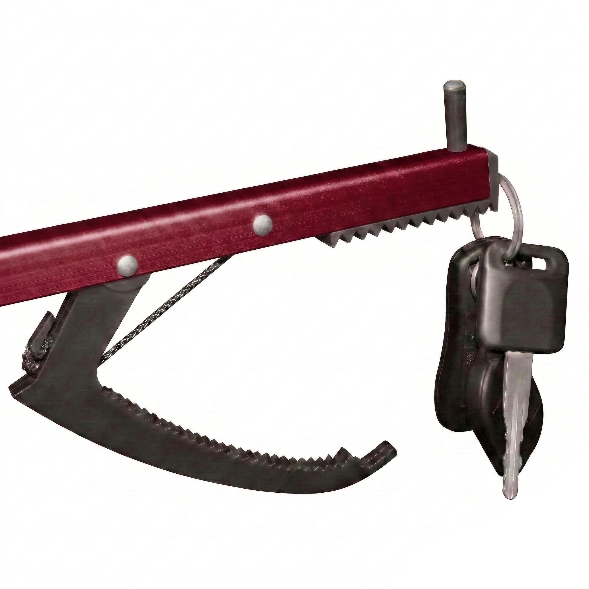 26" Reacher Grabber Tool, Aluminum Pickup Tool with 3" Jaw & Magnetic Tip, Lightweight Rust Proof Frame, Ergonomic Handle, Red, Set of 2 - Image 6