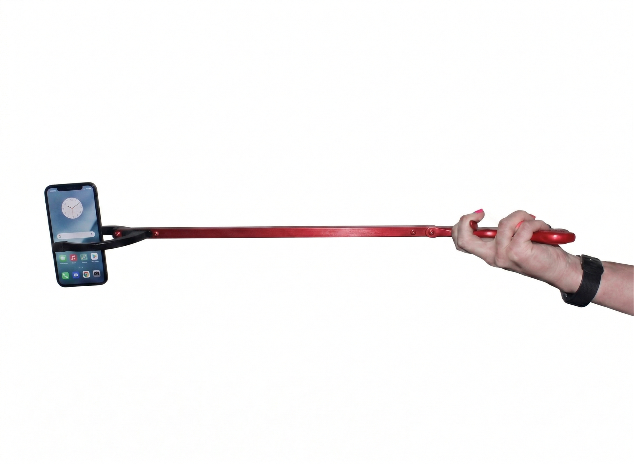 26" Reacher Grabber Tool, Aluminum Pickup Tool with 3" Jaw & Magnetic Tip, Lightweight Rust Proof Frame, Ergonomic Handle, Red, Set of 2 - Image 5