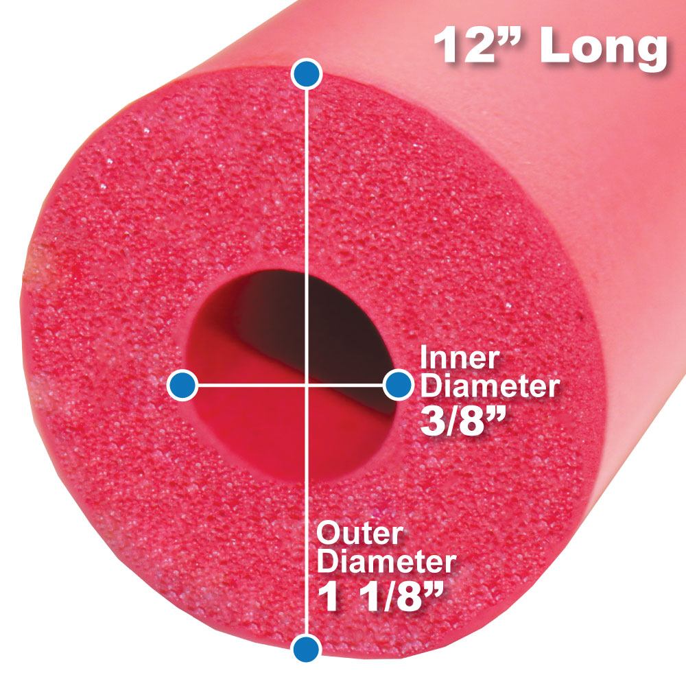 6 Pack Utensil Foam Comfort Grip Tubing. 12 Inches Long. Cut to Desired Length for Enhanced Comfort and Control - Image 3