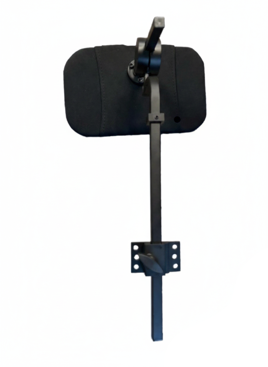 Wheelchair Headrest - Large 10"x7" Padded Support - Fits Rigid Solid Backs - Fully Adjustable - Image 6