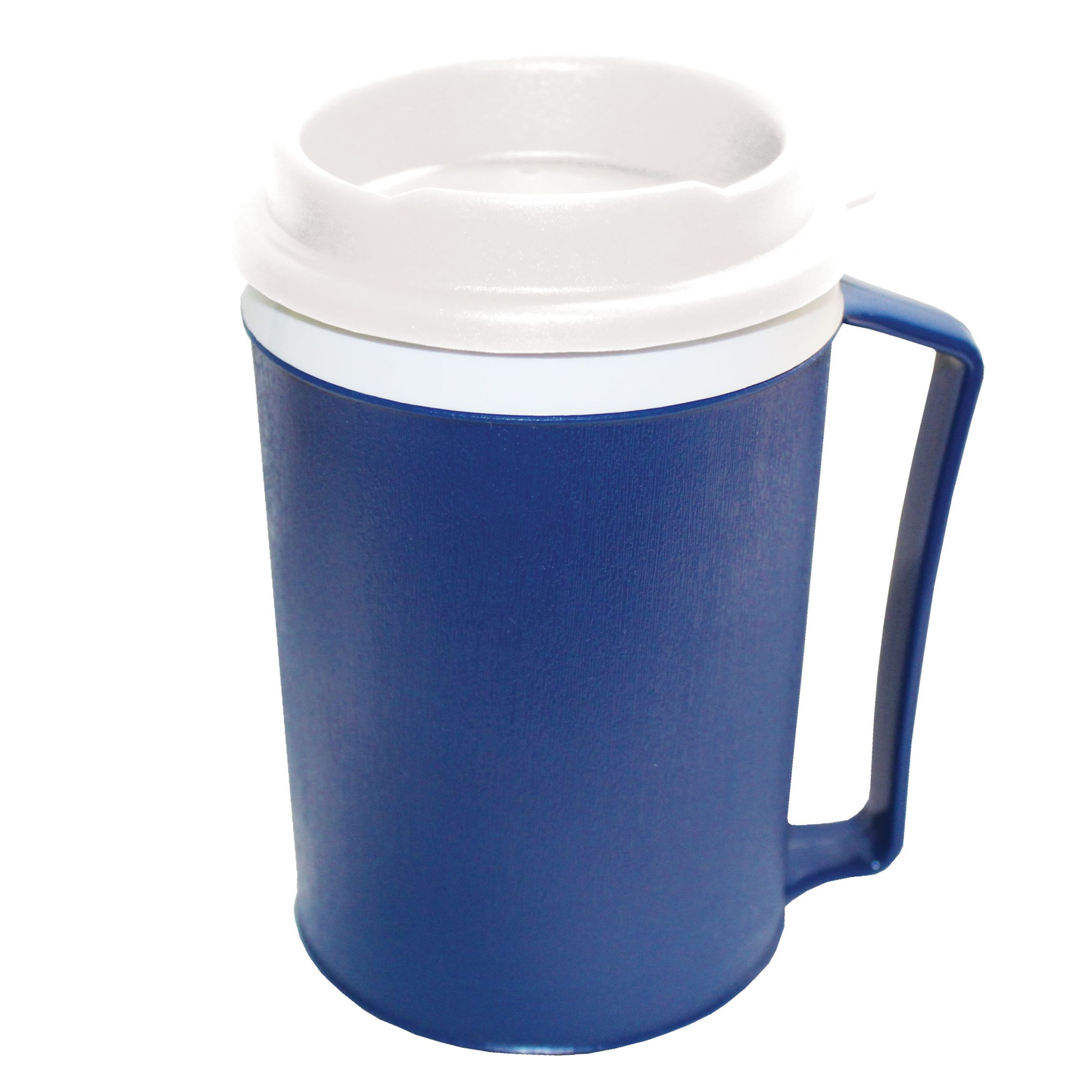 Weighted Insulated Plastic Mug With Snap-On Lid, 12 oz Capacity, Durable Construction, Top-Rack Dishwasher Safe - Image 6