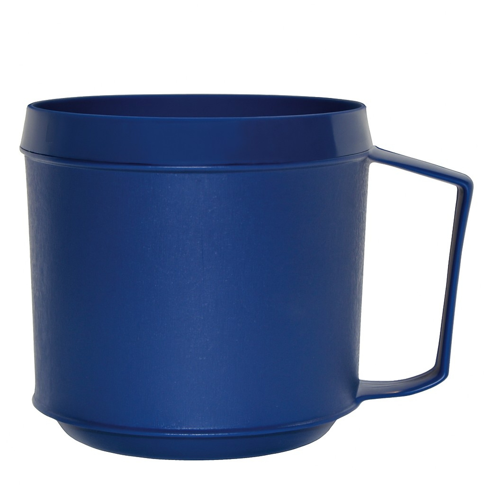 Insulated 8 oz Blue Mug – Easy-Grip Handle for Elderly, Disabled, or Weak Grip – Durable Polypropylene Cup for Hot & Cold Drinks – Dishwasher Safe